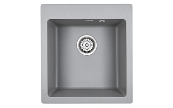 Кухонная мойка Paulmark KANTE 45 PM104651-GRM 45х50 цвет серый